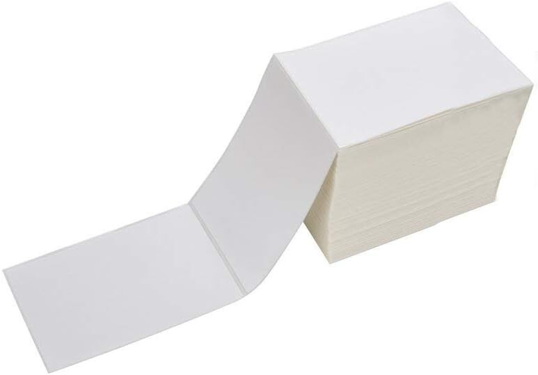 Fanfold 4 x 6 Direct Thermal Shipping Labels with Perforations, 500 Labels, P…