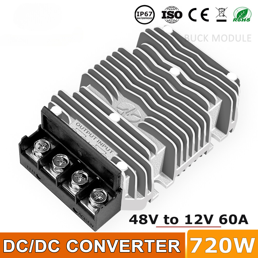 36V 48V to 12V 50A 60A DC DC Step Down Voltage Buck Converter 13.8Volt Golf Cart