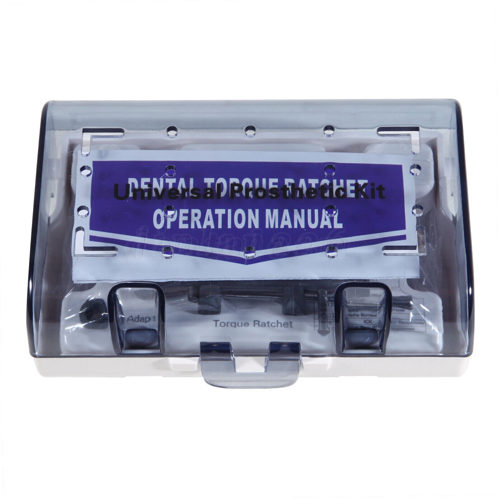 Universal Dental Implant Prosthetic Ratchet Tool Sterilization Kit + Box Case