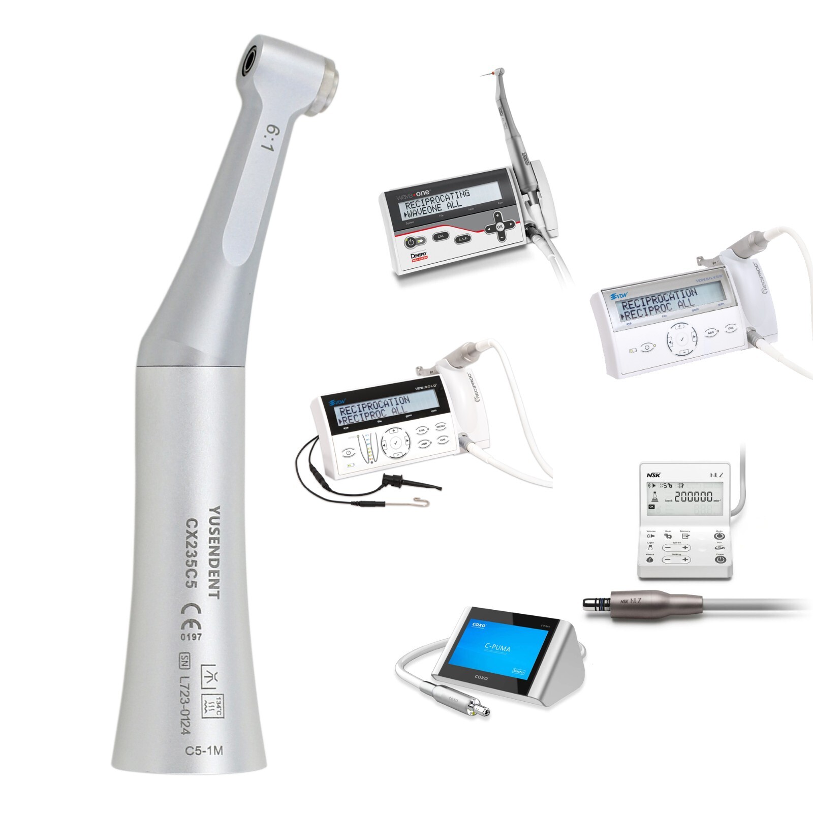 COXO 6:1 Endo Handpiece 10:1 Reciprocating Contra Angle fit Dentsply VDW NSK NLZ