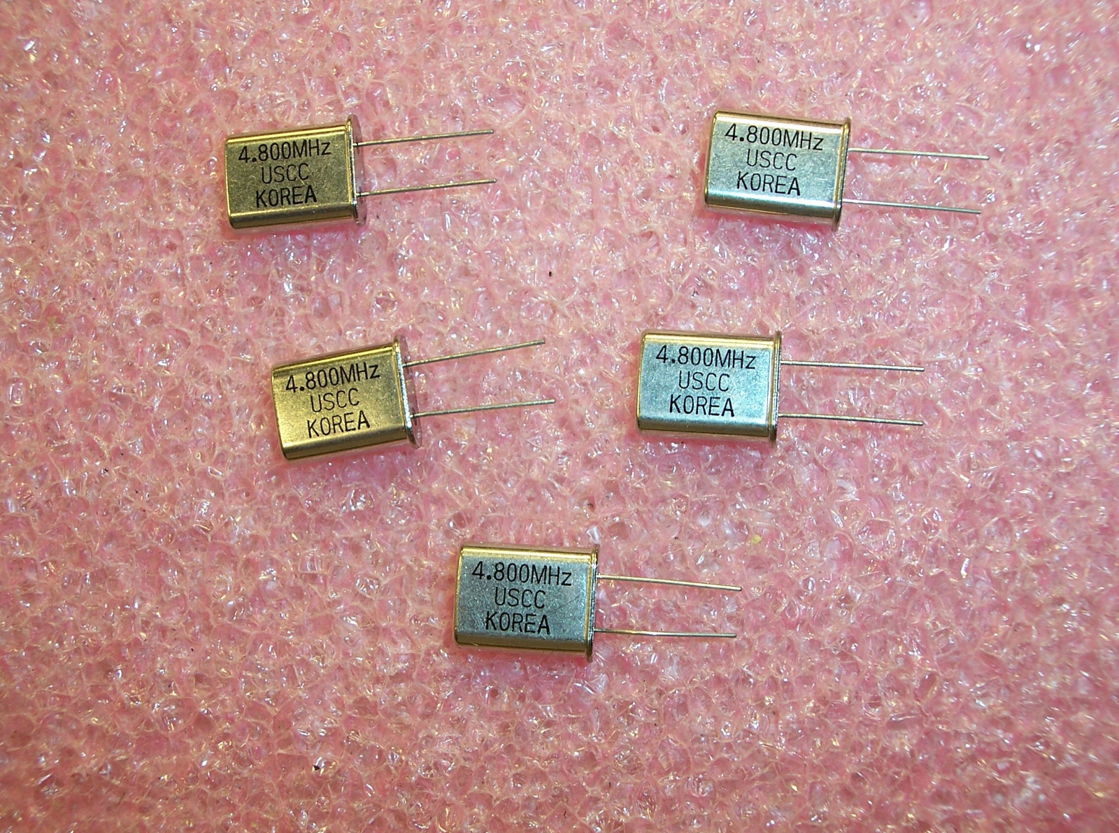 QTY (50) 4.8 MHz HC-49 CRYSTALS U49-18-48 USCC 4.800 MHz 18pf