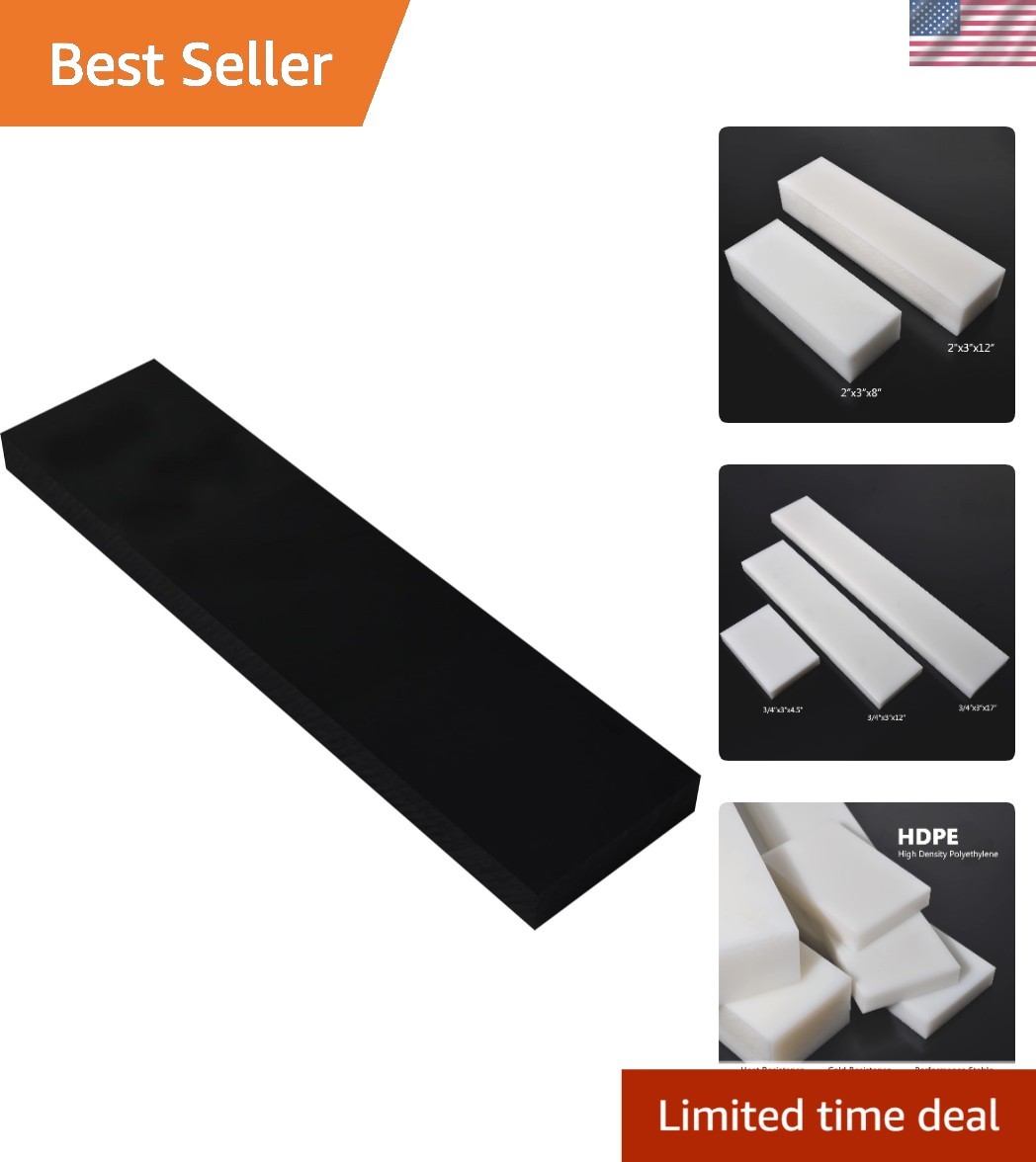 HDPE Block Black PE Polyethylene Rectangular Solid Plastic Tapping Block High…