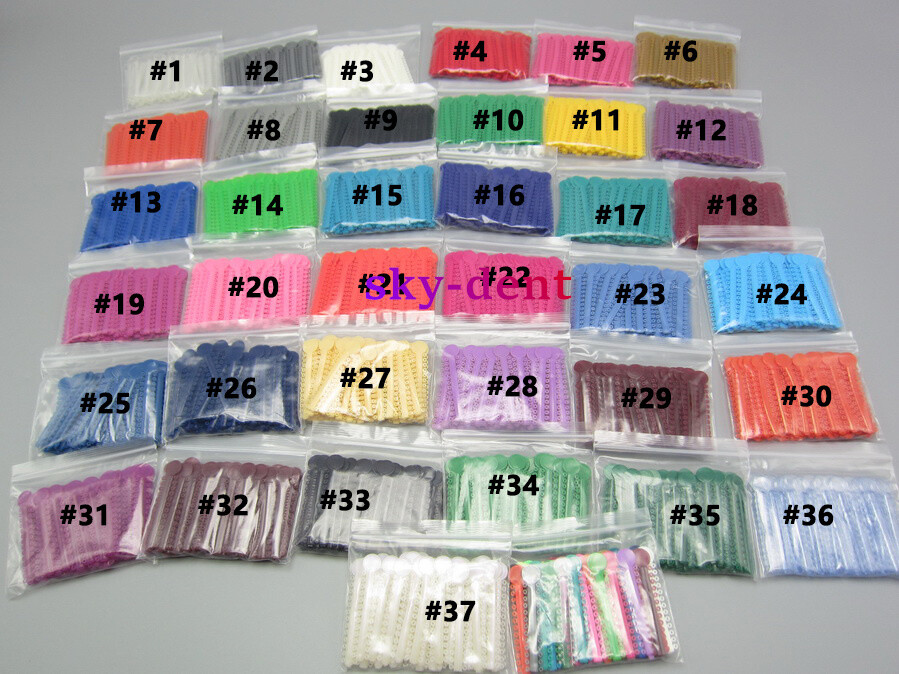 1040pcs/pack Dental Orthodontic Elastic Ligature Ties Bands for Brackets Brace