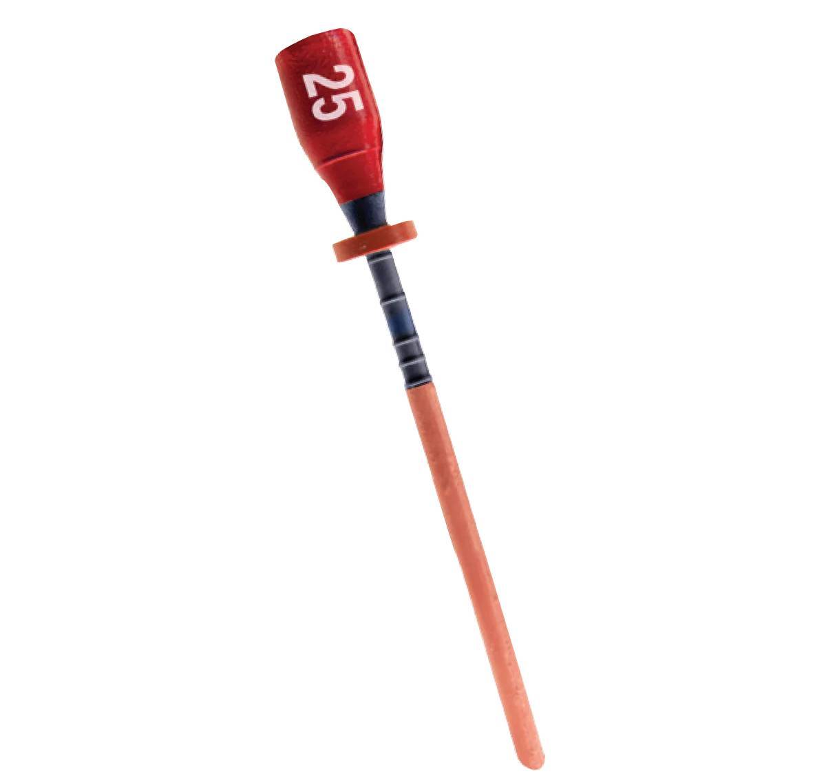 Pac-Dent OOP-25 One File G Plastic Carrier Obturators #25 Red 5/Pk + 1 Verifier