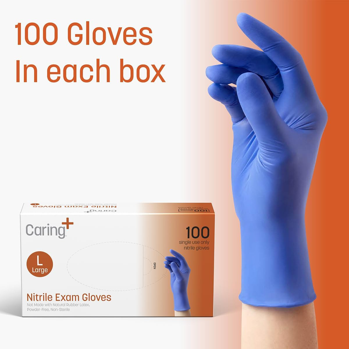 Nitrile Exam Gloves: Powder-Free, Suitable for Medical Use, Cleaning, Food Prep