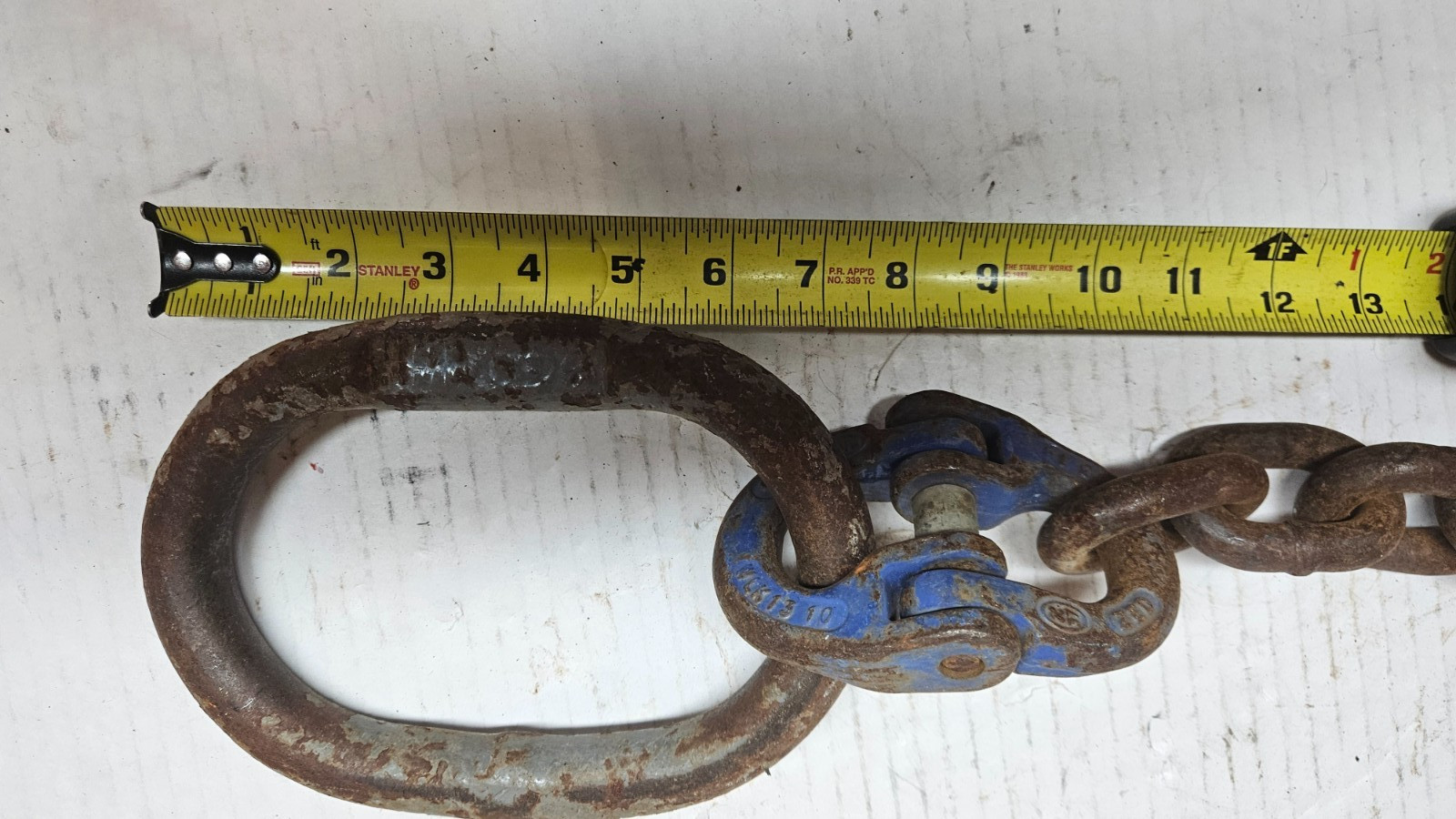 36 in. Graded Lifting Chain 7/16 in. or 1/2 in. Sling 8 in. Ring & Large Shackle
