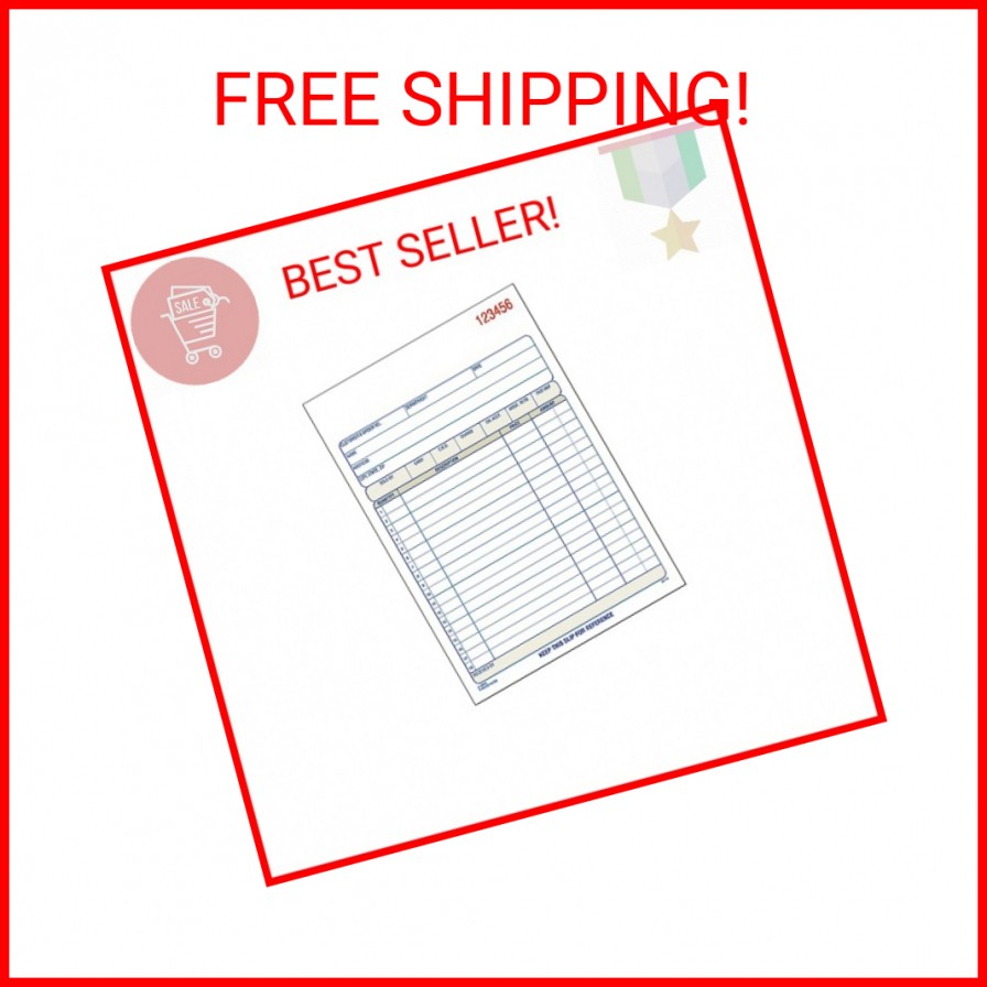 Adams Sales Order Book, 2-Part, Carbonless, White/Canary, 5-9/16 x 8-7/16 Inches