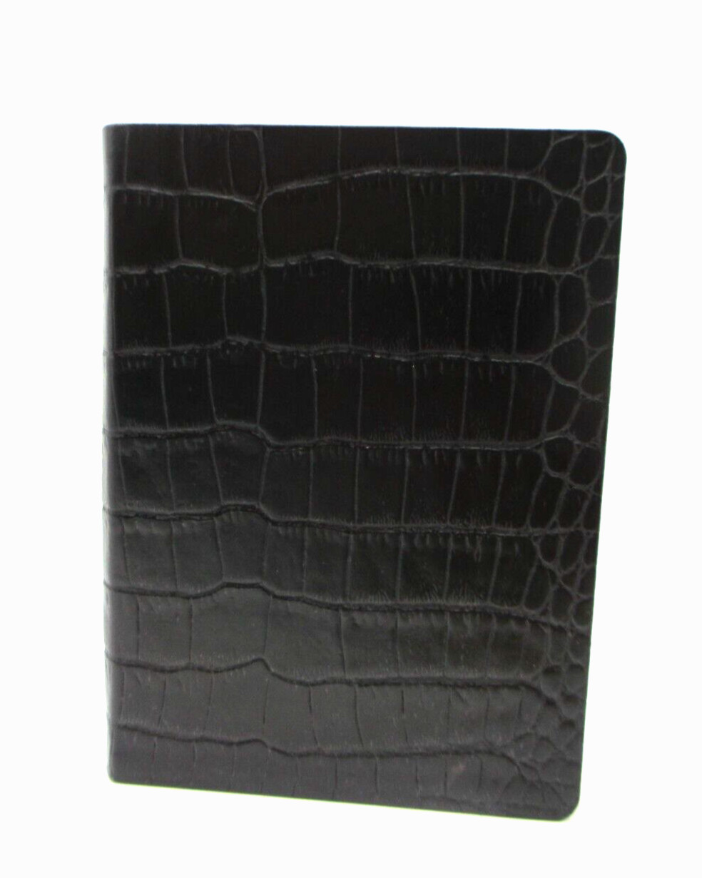 United States Travel Journal 6″ Soft Leather Cover Graphic Image Crocodile BLACK