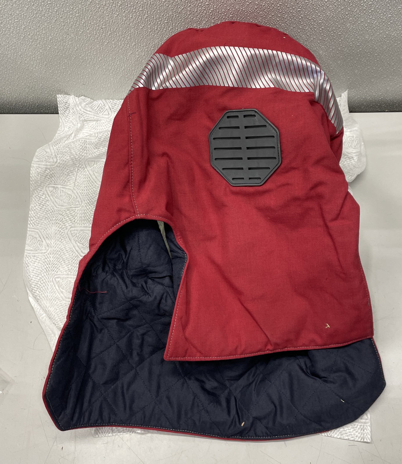 Salisbury Arc Flash Hood 4 PPE CAT Polycarbonate Window Red FH100PRG-RT-PP