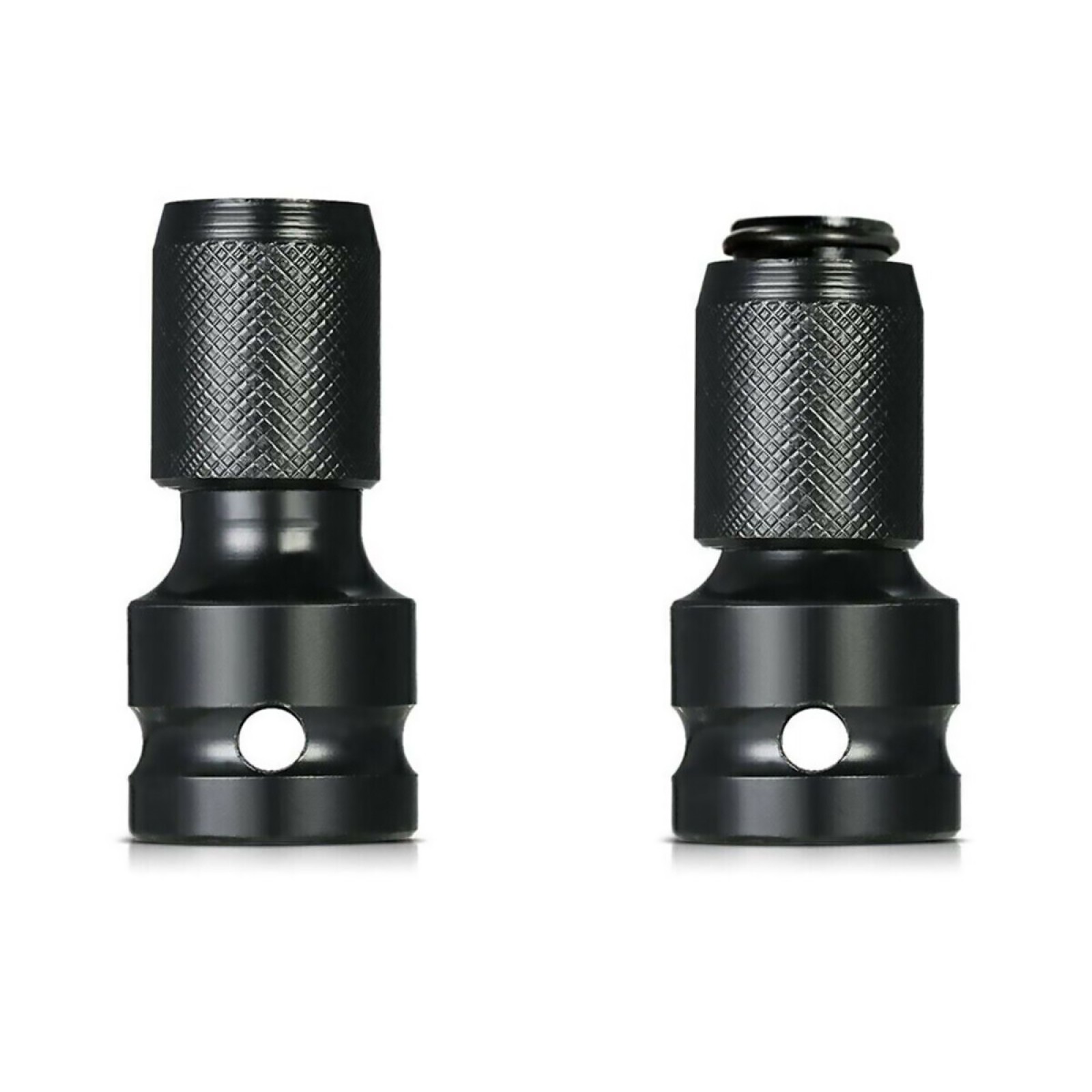 2Pcs/Set 1/2″ Square Drive to 1/4″ Hex Socket Adapter Converter Chuck Adapter C