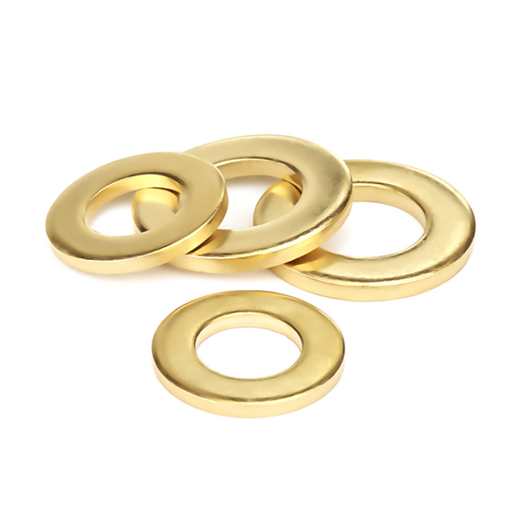 3mm 4mm 5mm Form A Washers Flat Solid Brass Solid GB97 Metric Thickness 0.4-2mm