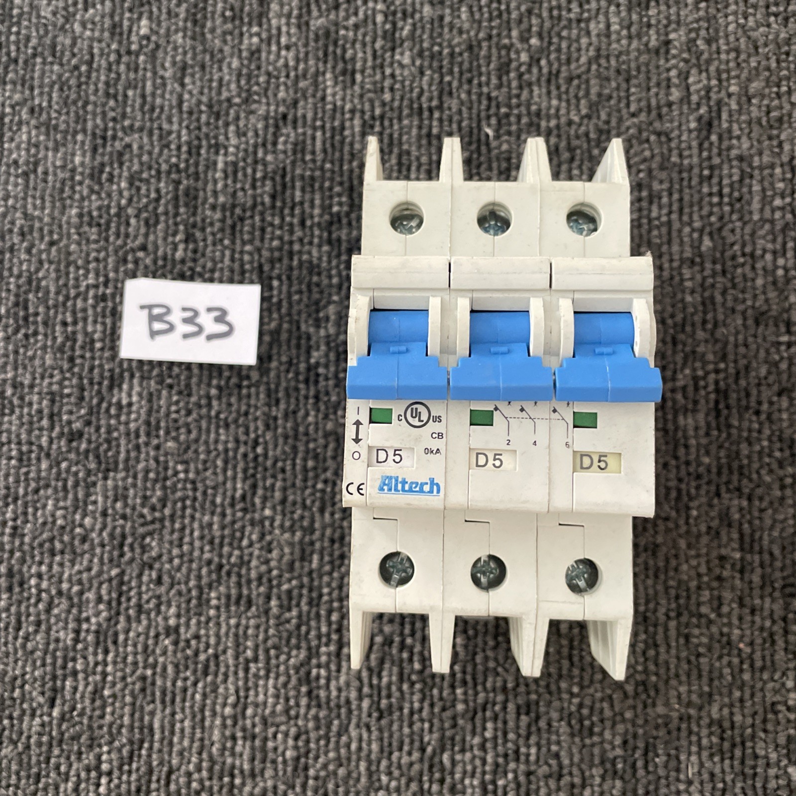 ALTECH UL489 BRANCH CIRCUIT BREAKER E305318 3-POLE UNIT AD-6670 480Y/277VAC NOS