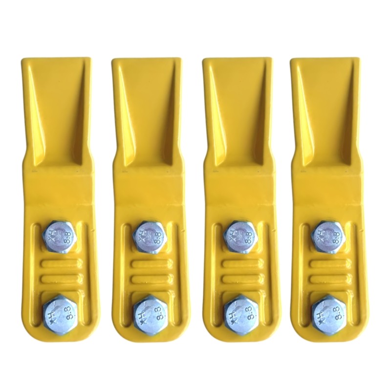 4Pcs Bucket Teeth For Mini Excavator Digger Skid Steer Loader Bucket Attachment