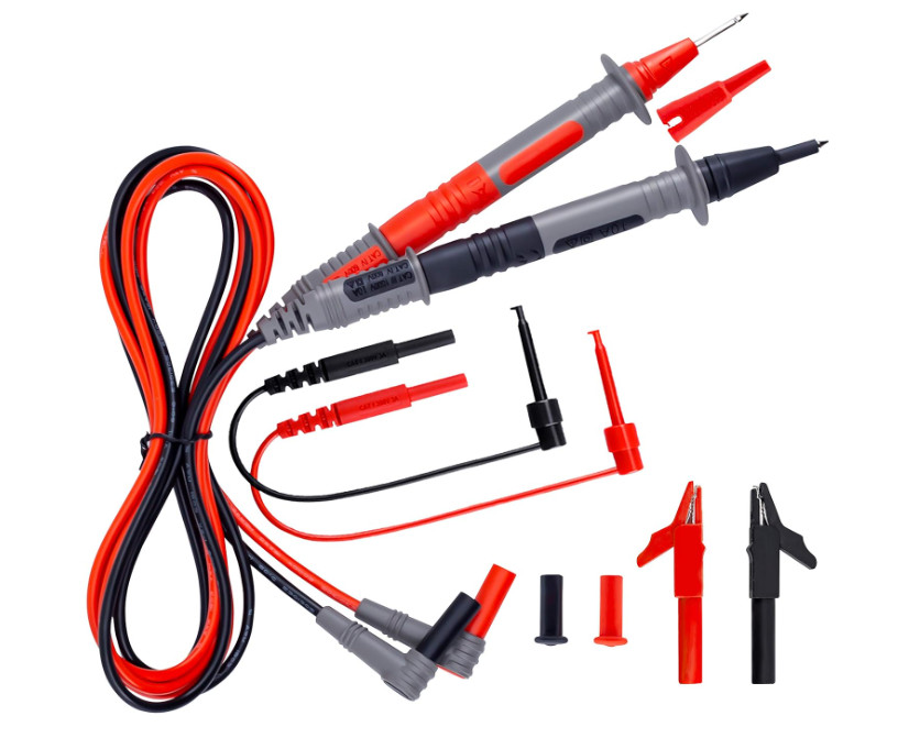 Kit de cables de prueba de silicona suave para electricistas CAT III 1000V y CAT