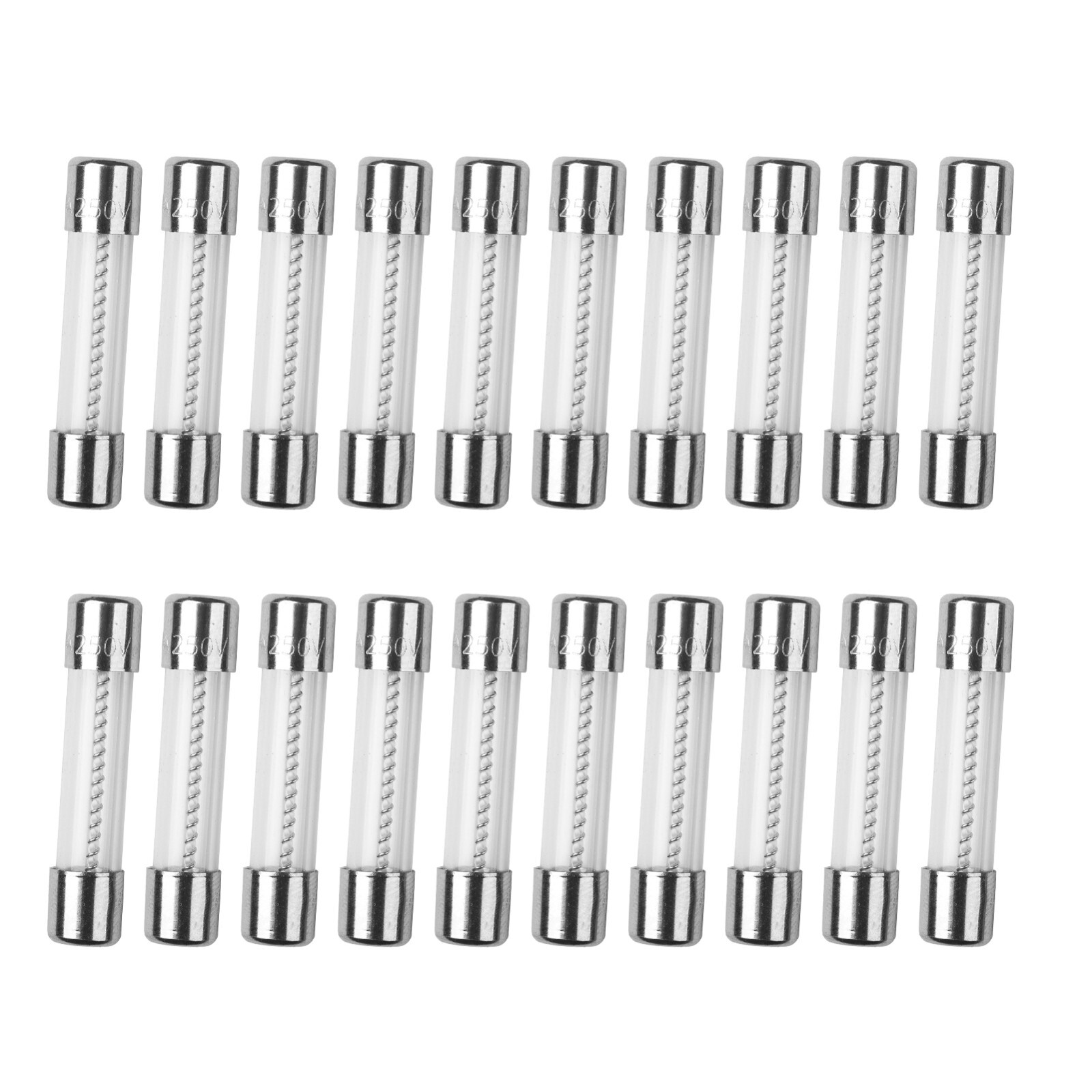 20Pcs T7AL250V 7A 250V SLOW Blow Acting Glass Fuse 6X30mm 7 amp Time Delay