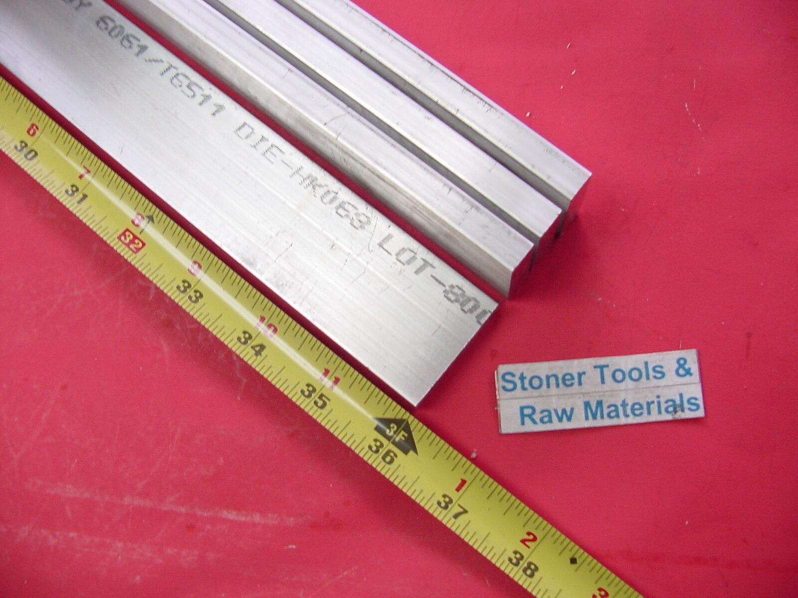 4 Pieces 1/2″ X 2-1/2″ ALUMINUM 6061 FLAT BAR 12″ long T6511 Extruded Mill Stock