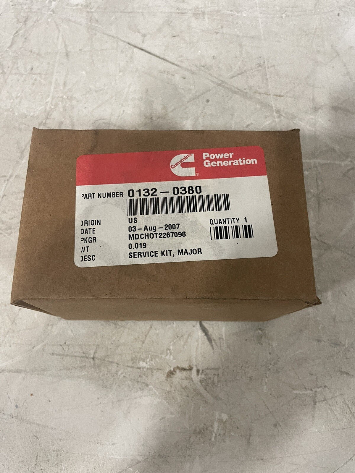 New Cummins Onan SERVICE KIT, MAJOR 0132-0380