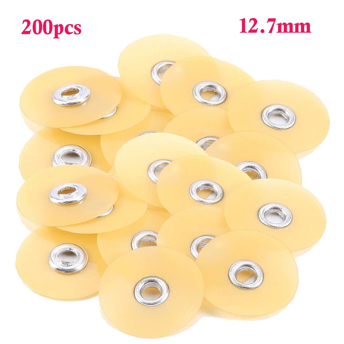 200pcs Dental Superfine Composite Finishing Polishing Discs 12.7mm