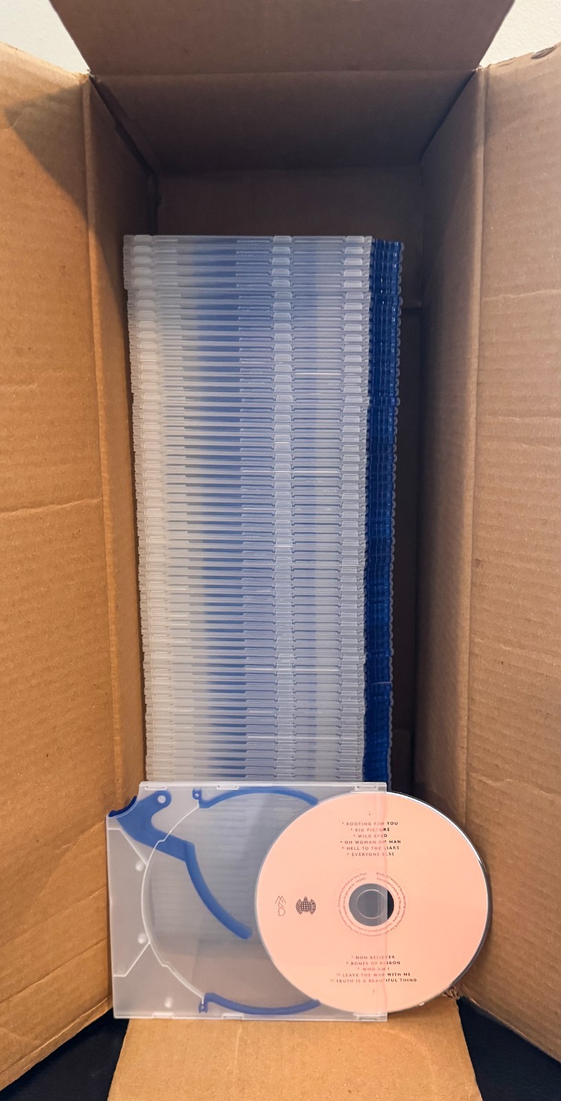 80 UNITS NEW ROYAL BLUE NOVEL DURABLE POLYPROPYLENE TRIGGER CD/DVD CASES