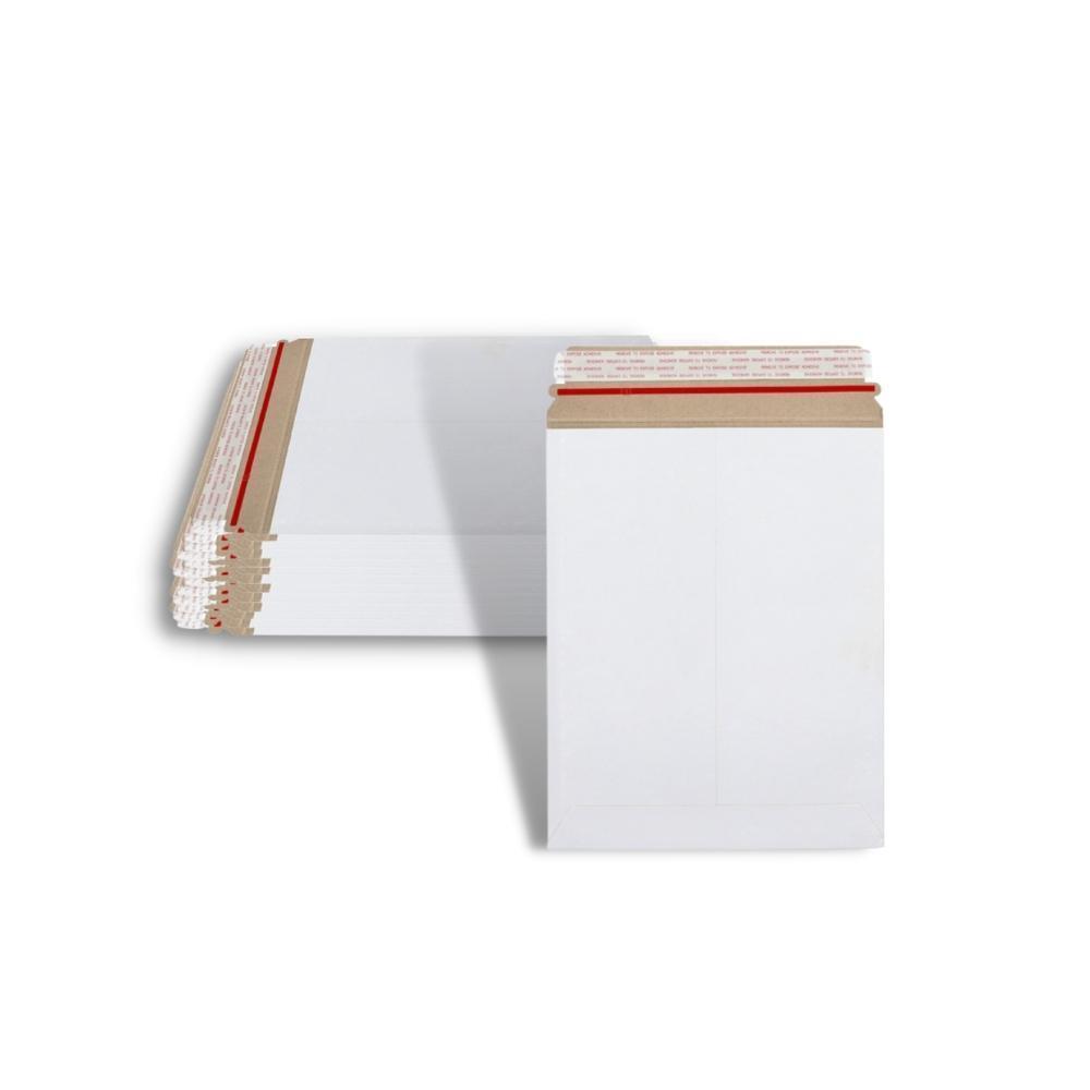 3600 – 7×9 White Rigid Photo Document Mailers Cardboard Envelopes 28 pt.