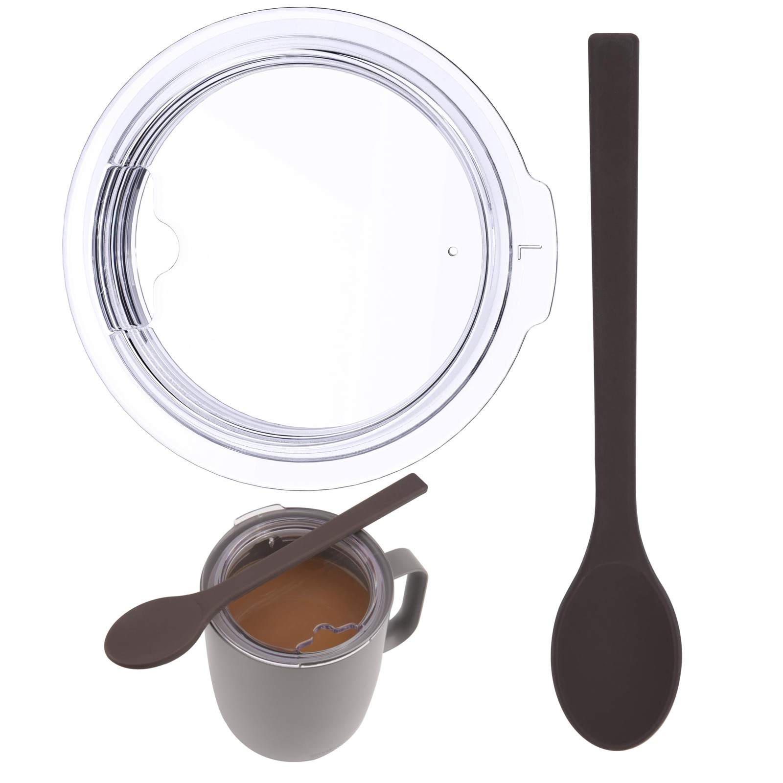 1 Pack 14oz Ember Mug Replacement Lid with 1 Pack Silicone Coffee Spoon, Set …