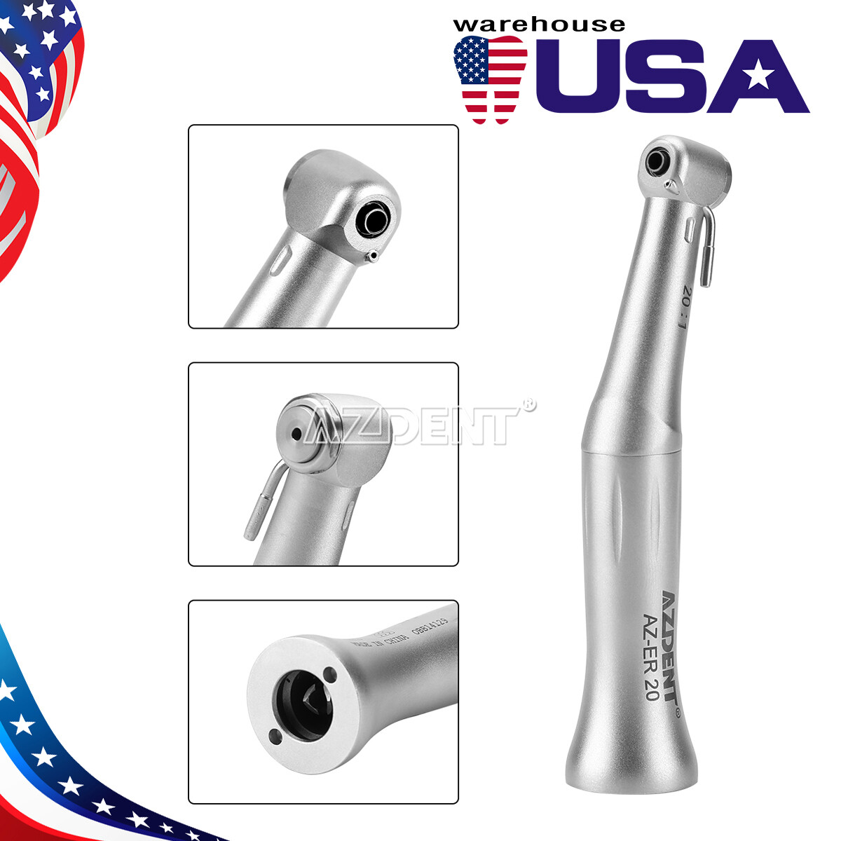 Dental Implant Low Speed Contra Angle 20:1 Handpiece AZ-ER 20