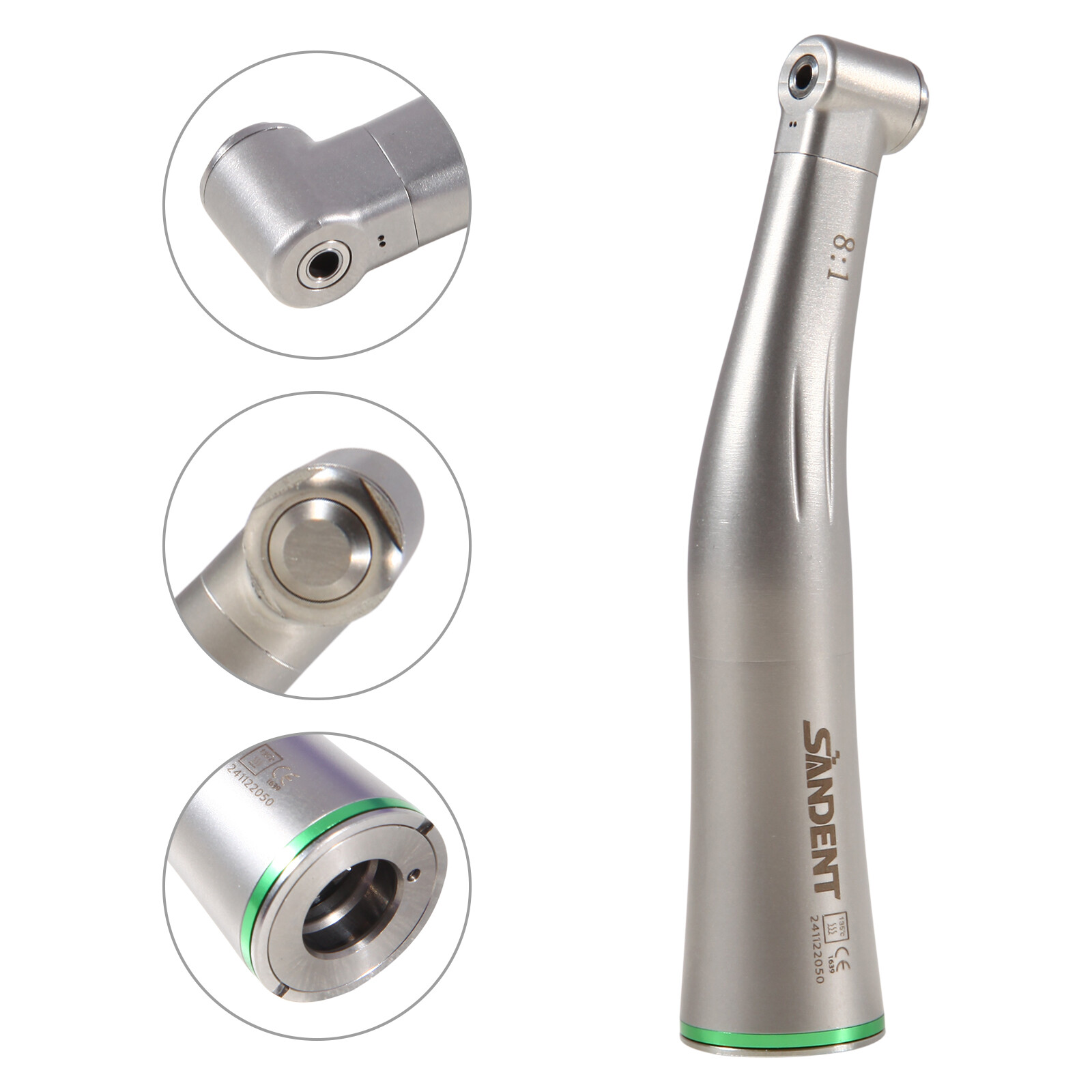Dental 8:1 Endo Handpiece For Promark Endodontic Motor Contra Angle Push Button