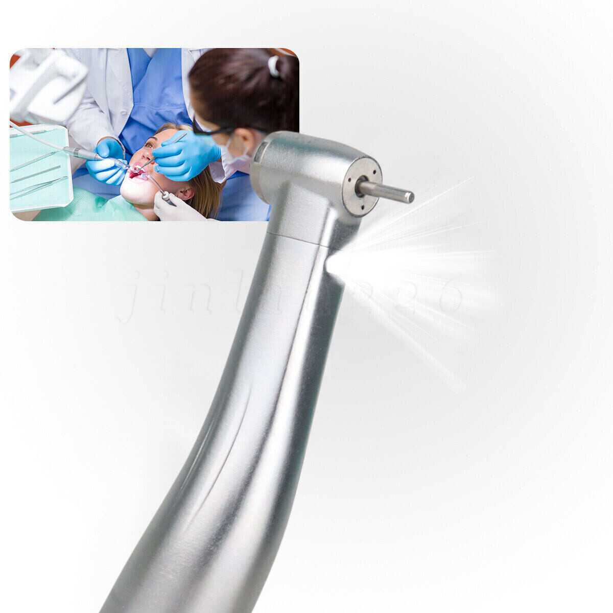 Fiber Optic 1:5 Increasing Handpiece Fit Dental Brushless Electric Micro Motor