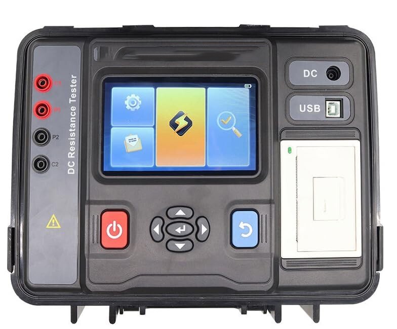 DC Resistance Tester Meter with Range 10.0uΩ to 1000.0KΩ Resolution 0.1uΩ 20A