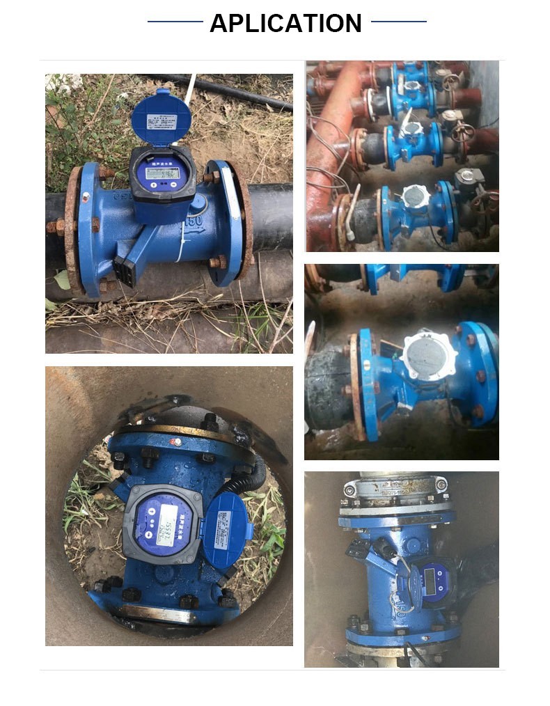 Dual-channel Ultrasonic Water Flow Meter Sea Water Flowmeter IP68 DN50~DN150mm