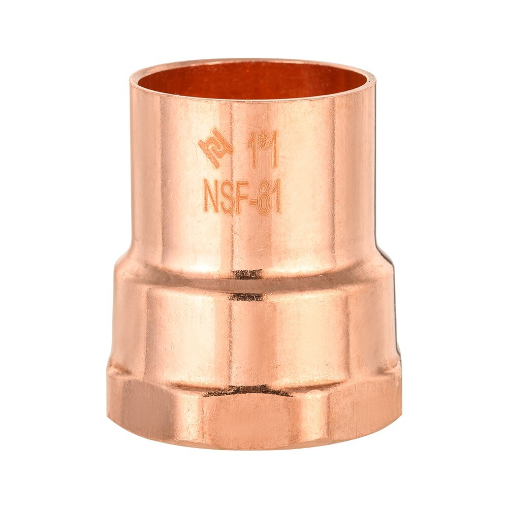 5 PCS EFIELD 1-inch C x 1-inch FNPT Copper Female Adapter Copper Fittings