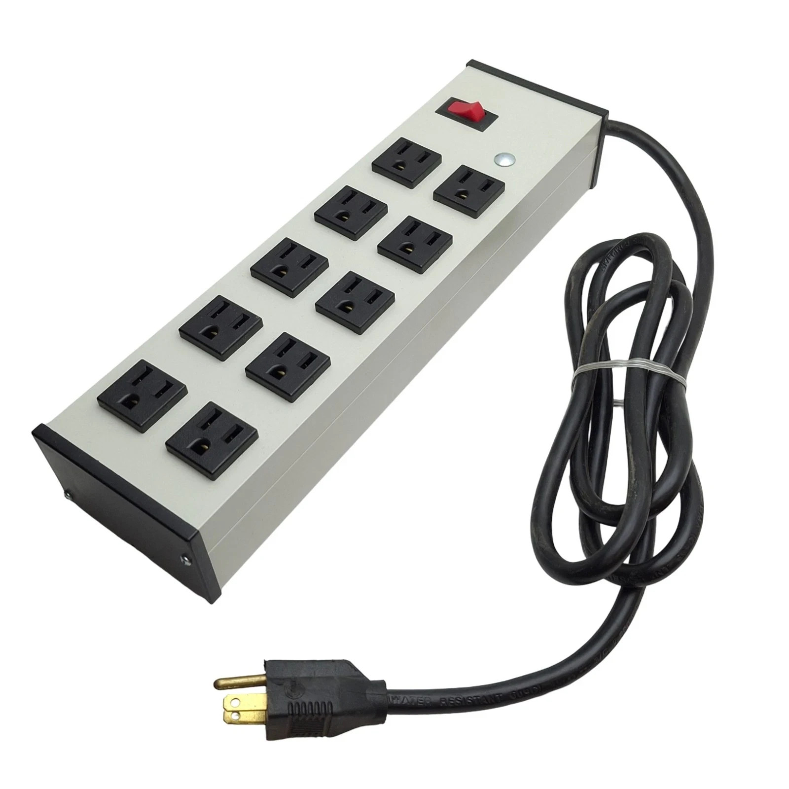 Legrand UL210BC 10 Plug-In Outlet Center Lighted Power Strip 120VAC NEMA 5-15 6f