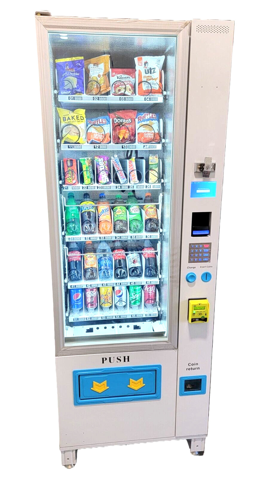 TVC-VC combo vending machine w/ credit card reader brand new 1 year warranty!!