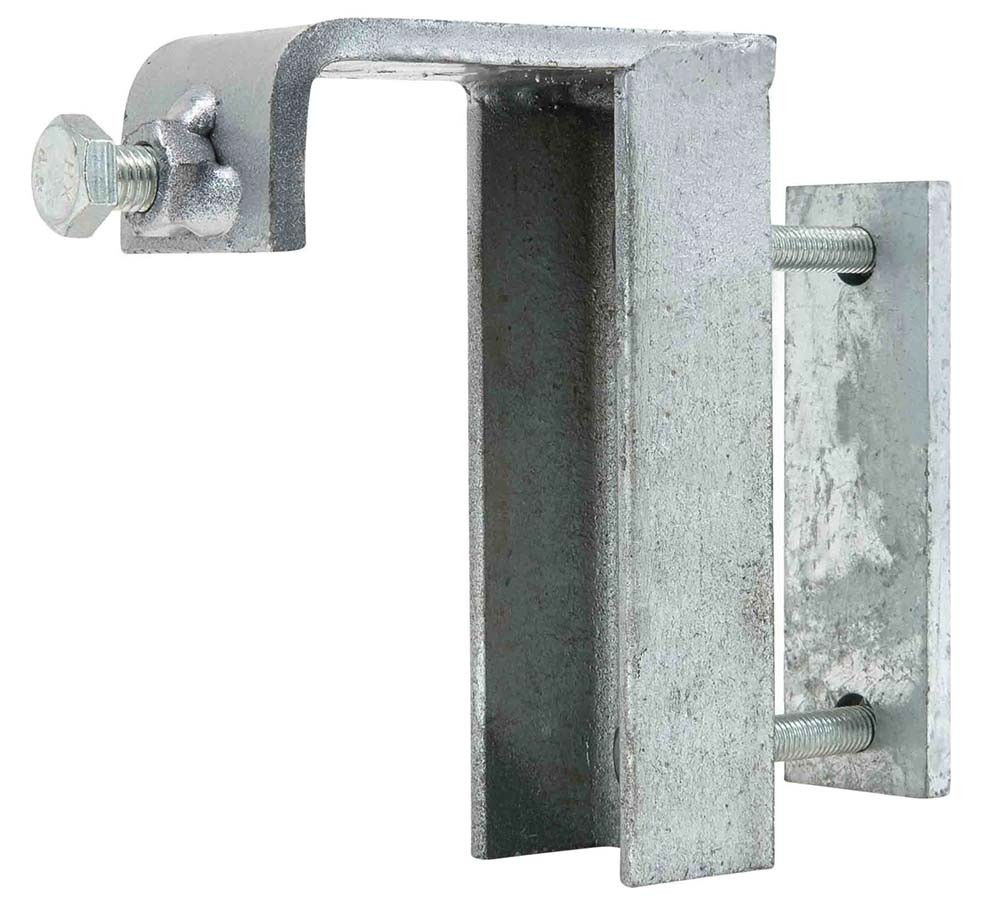 2PK Container Corner Base Rail Clamp Galvanized Bolt-On ISO Fit 7700 lb WLL