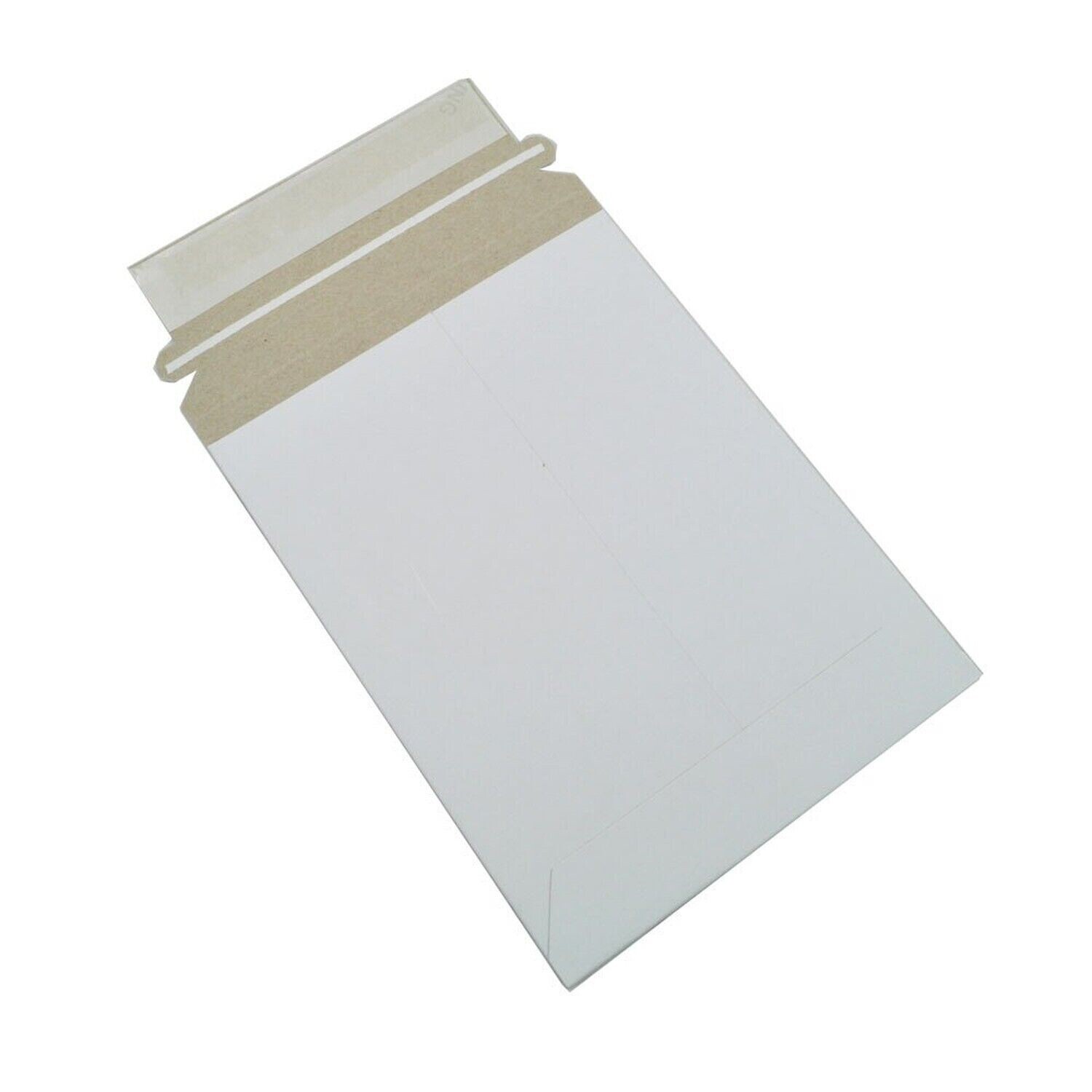 Maxtek 100 Pack Stay Flat Rigid Photo & Document White Cardboard Mailers, 6×8