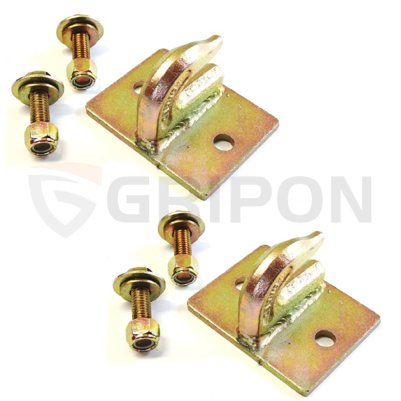 GRIPON 3/8in Bolt On Grab Hook Mount for Tractor – Includes Hardware