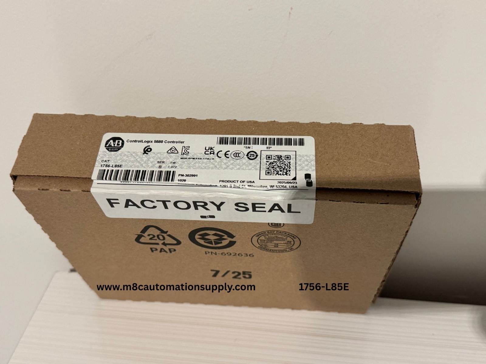 2025 Factory Sealed AB 1756-L85E ControlLogix 5580 Controller Ships Today
