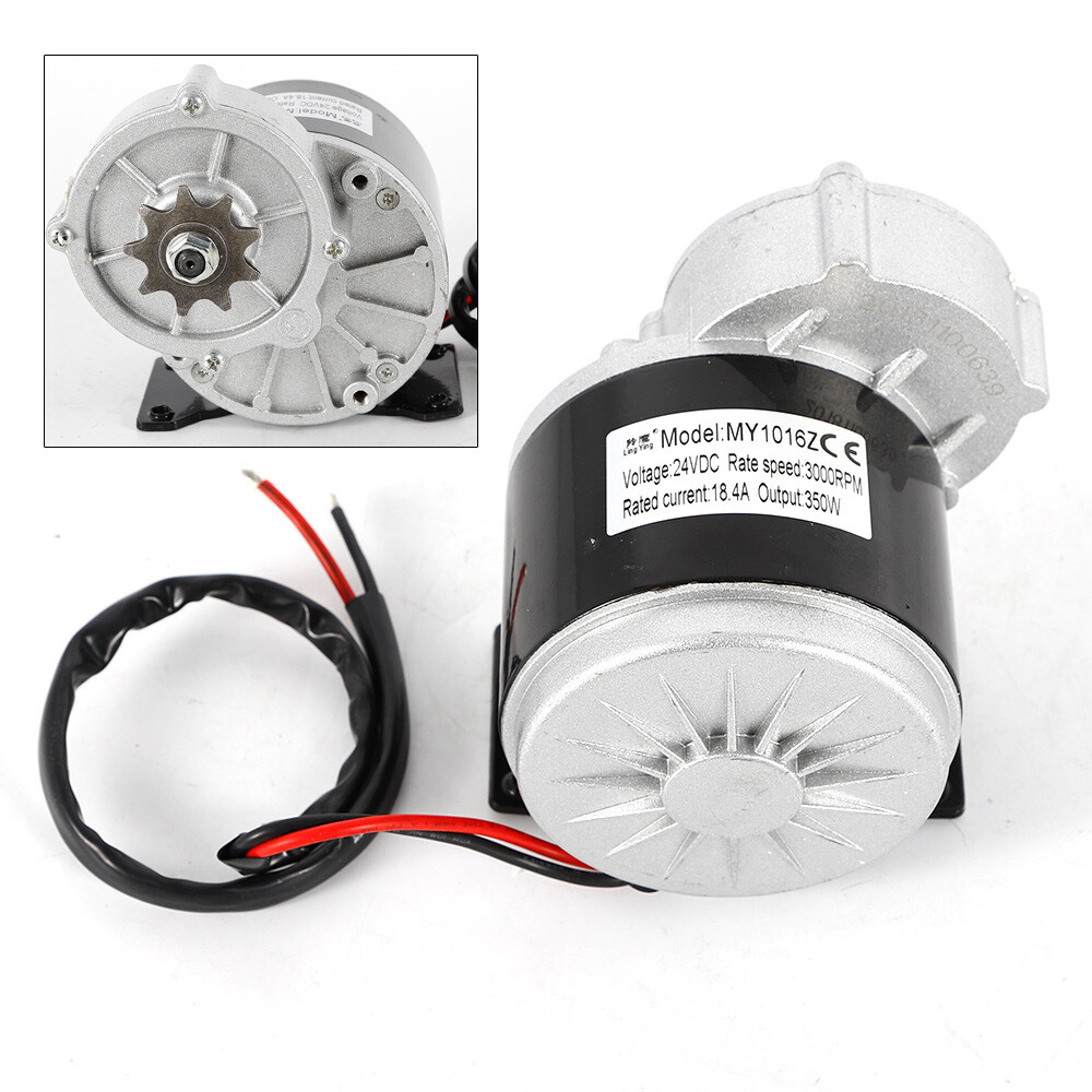 350w 24v 2 Poles Brushed Motor Electric Vehicle Geared Motor Decelerate Motor