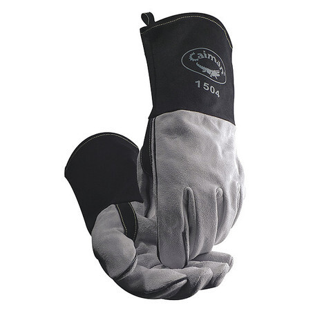 Caiman 1504-1 Mig/Stick Welding Gloves, Cowhide Palm, L, Pr