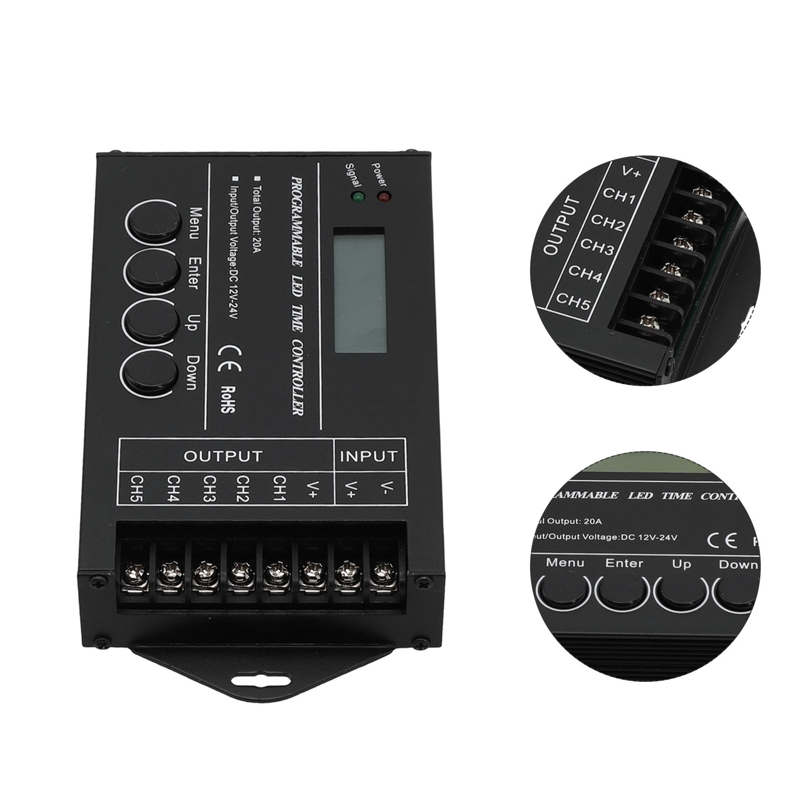 High Compatibility TC420 Programmable LED Display Controller 5 Channels