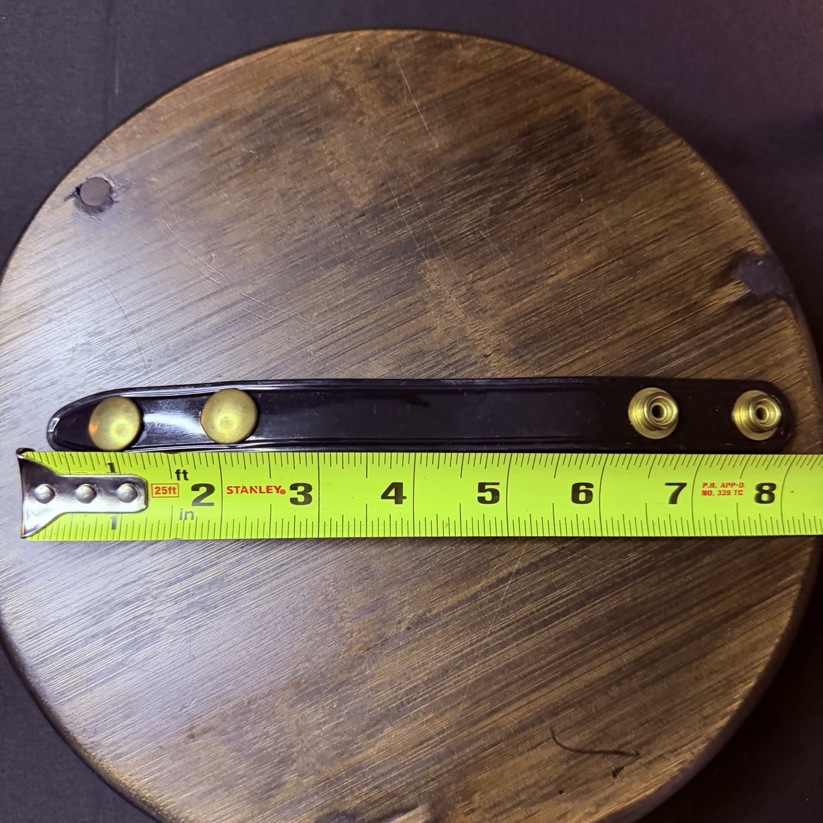 Safariland Belt Keeper 8″ Black High Gloss With Brass Snaps Set Of 4