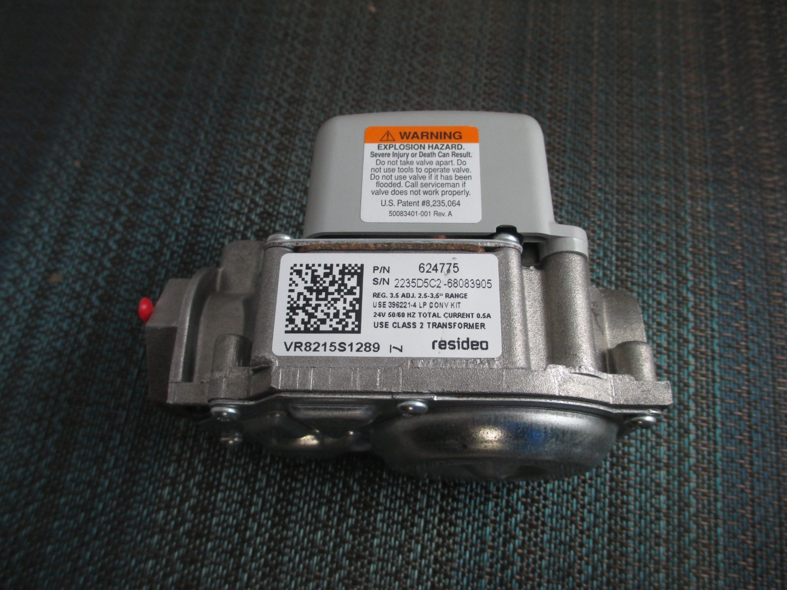 Honeywell VR8215S1289 Gas Valve NEW! Nordyne 624775