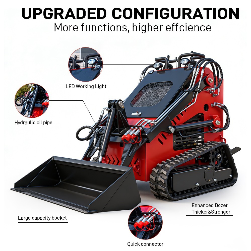 FREE SHIPPING 2025 Mini Skid Steer Loader 13.5HP EPA B&S Petrol Engine USA STOCK