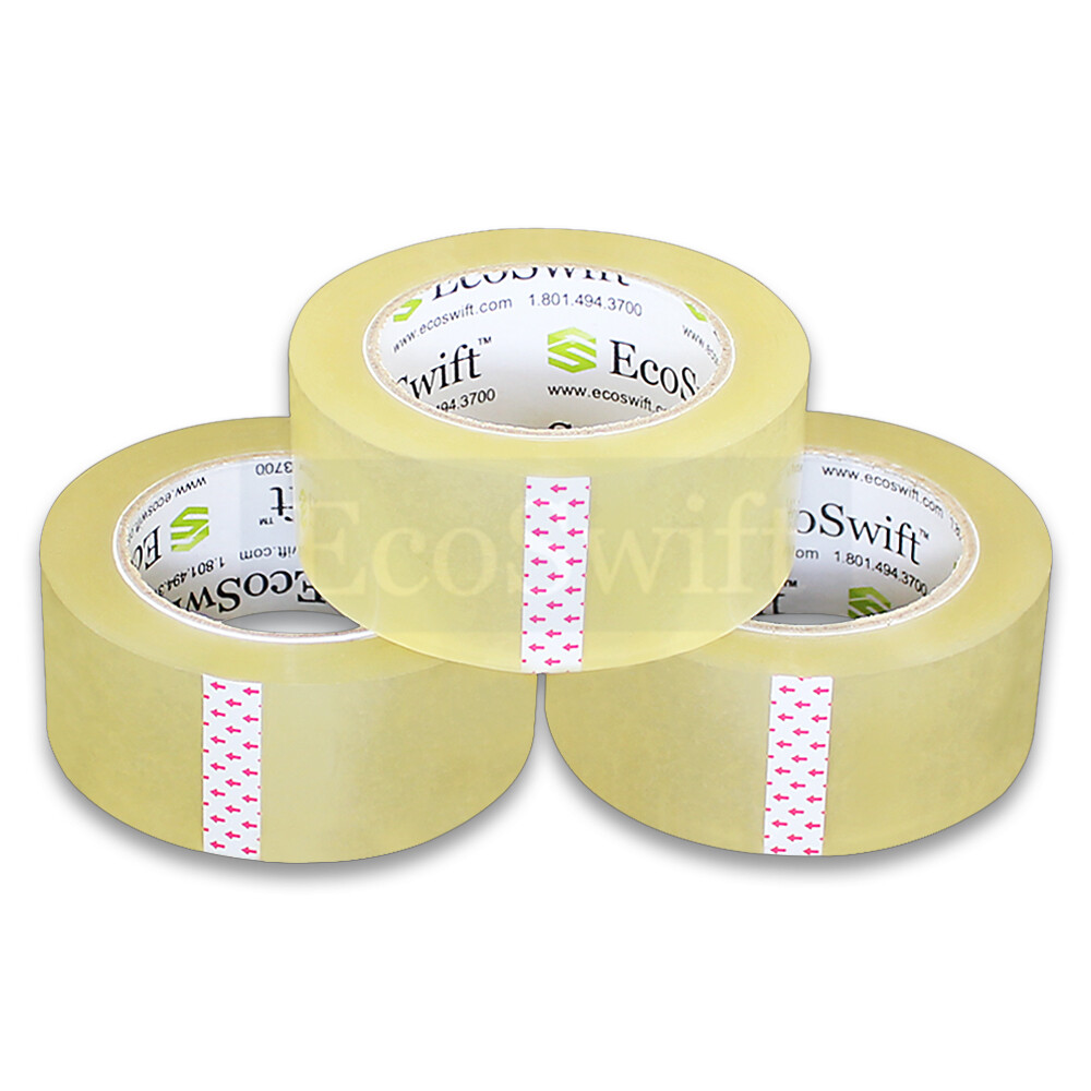 1-36 Roll EcoSwift Packing Packaging Carton Box Tape 1.6mil 2″ x 110 yard 330 ft