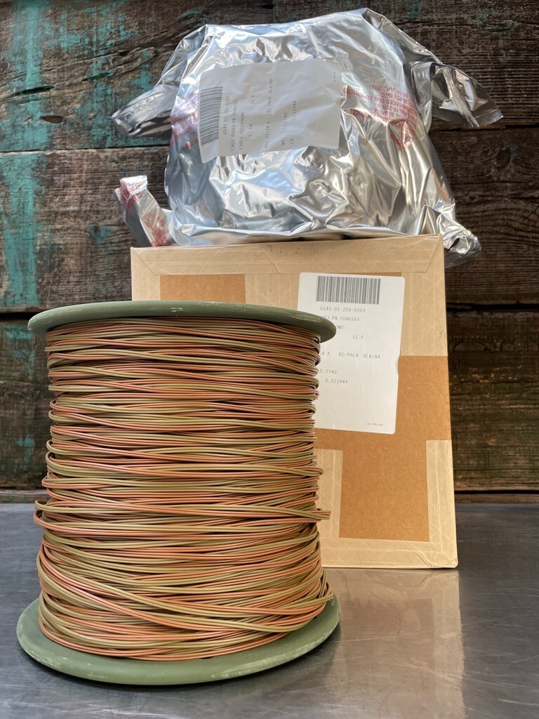 Military Telephone Radio Wire Spool WF16U, 6145-01-259-9203