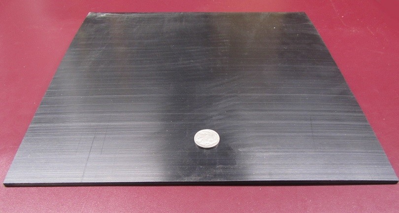 Tivar UHMW PE Black Sheet .125″ (1/8″) Thick x 12″ Wide x 12″ Length