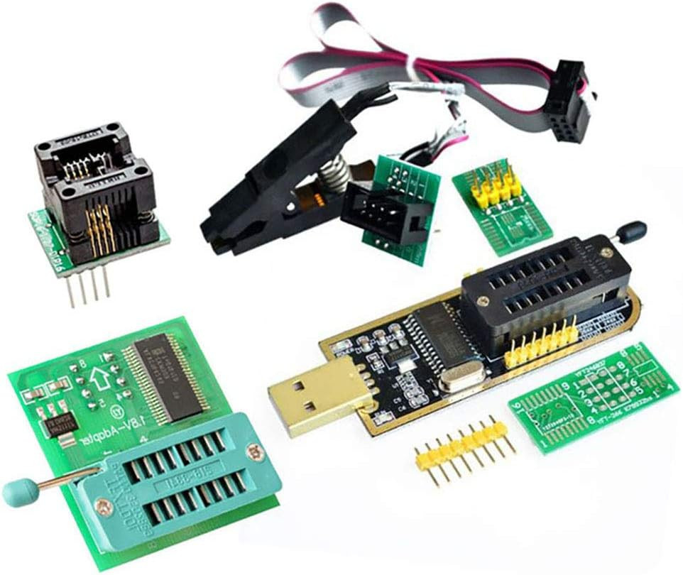 EEPROM BIOS USB Programmer CH341A + SOIC8 Clip + 1.8V Adapter + SOIC8 Ad Hot