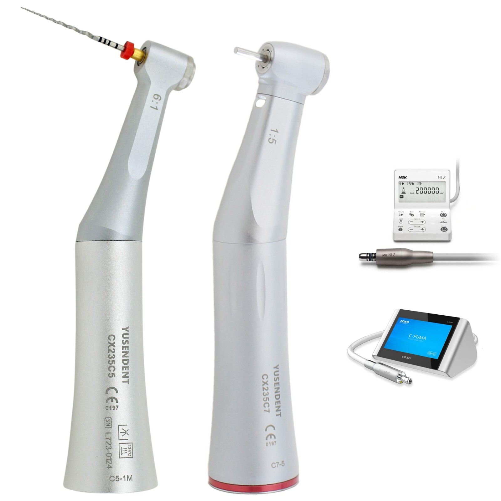 COXO Dental 6:1 Endo Handpiece 1:5 Electric Contra Angle NSK NLZ C-PUMA Master