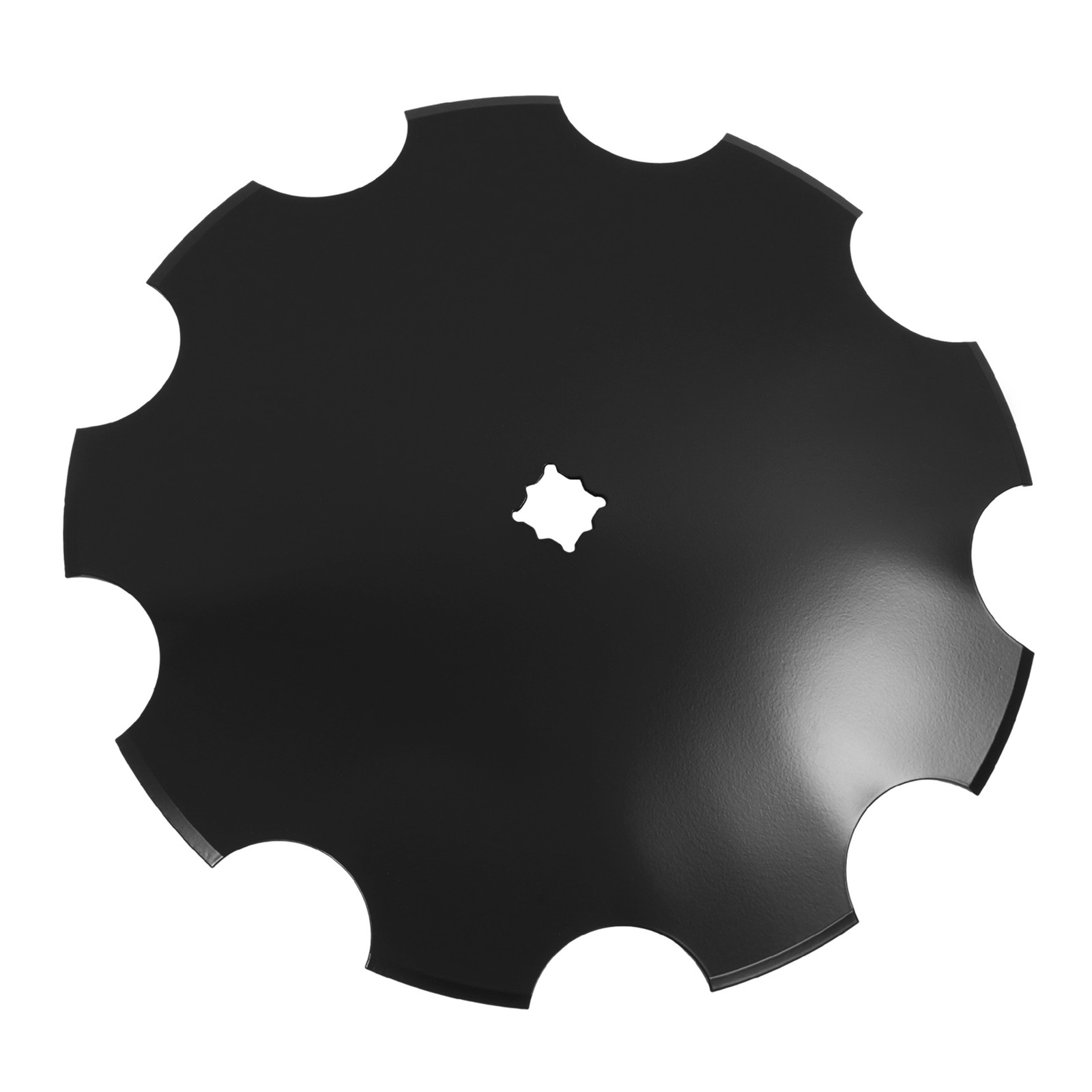 18″ Disc Harrow Blade 3.5mm 9-Gauge Notched For 1″/ 1-1/8″ Square Axle HeavyDuty