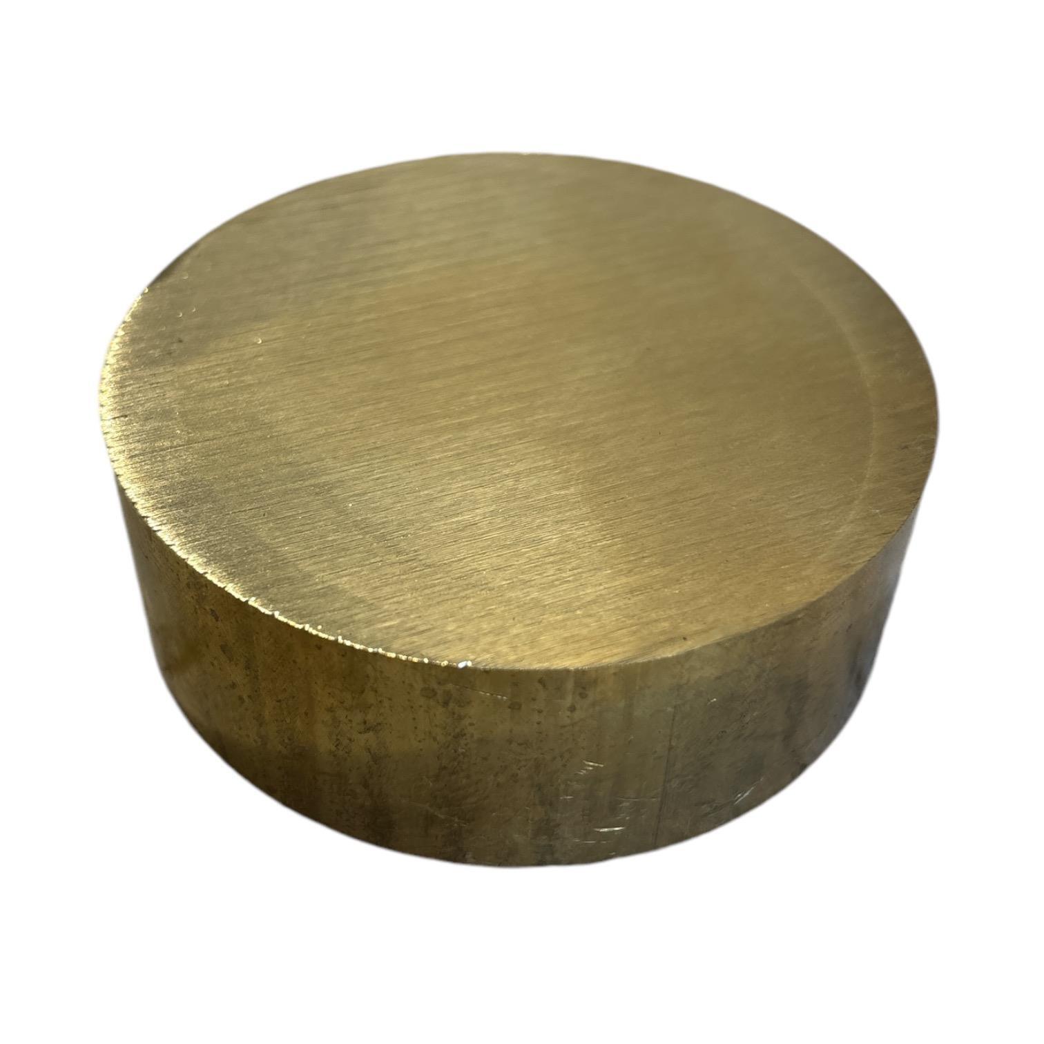 2.500 (2-1/2 inch) x 1 inch, C360 Free Cutting Brass Round Rod, ASTM B16